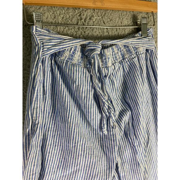 beachlunchlounge Women's Striped Wide-Leg Pants‎ Blue Size S - Picture 8 of 9